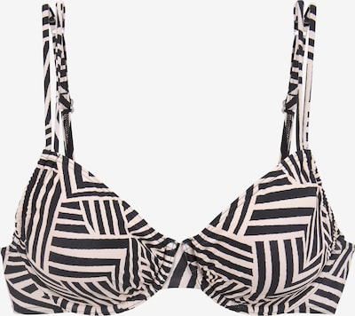 LASCANA Bikini gornji dio veličine 95/F u ecru/prljavo bijela / crna, Pregled proizvoda