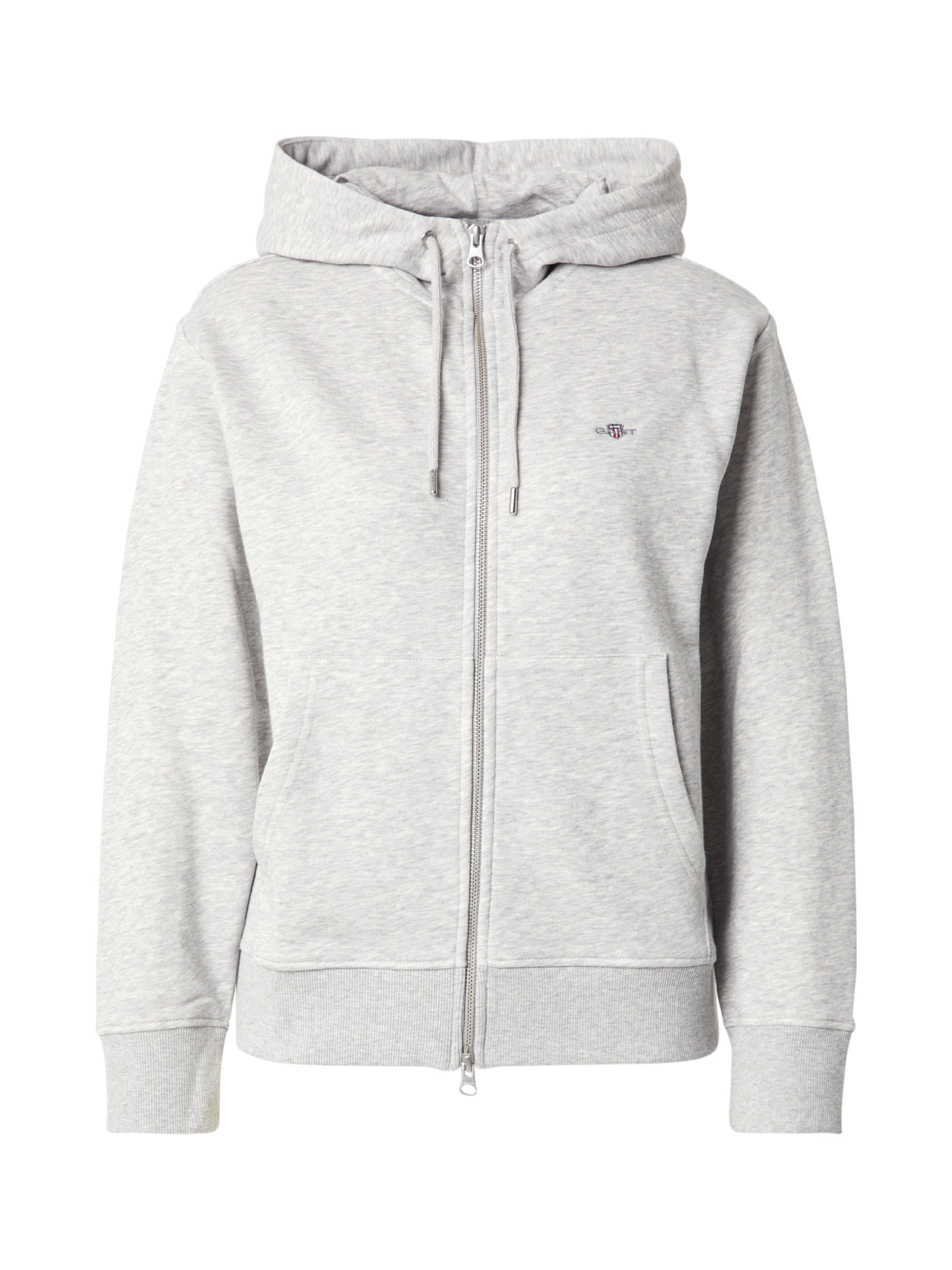 GANT Sweatjacke in Grau: Vorderseite