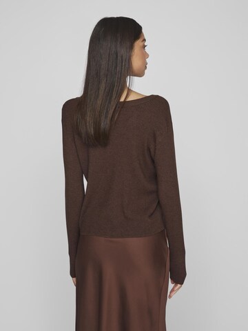 VILA Knit Cardigan 'Comfy' in Brown