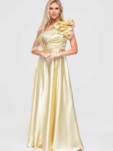Ombre Evening dress in Yellow: front