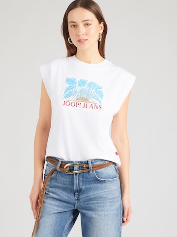 Tricou 'Tosha' de la JOOP! Jeans pe alb: față