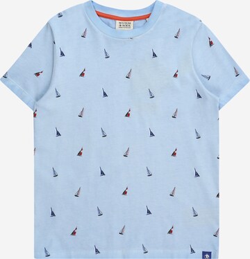 T-Shirt SCOTCH & SODA en bleu : devant