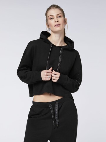 Jette Sport Sweatshirt in Black: front