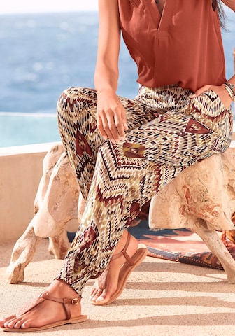 Effilé Pantalon LASCANA en marron