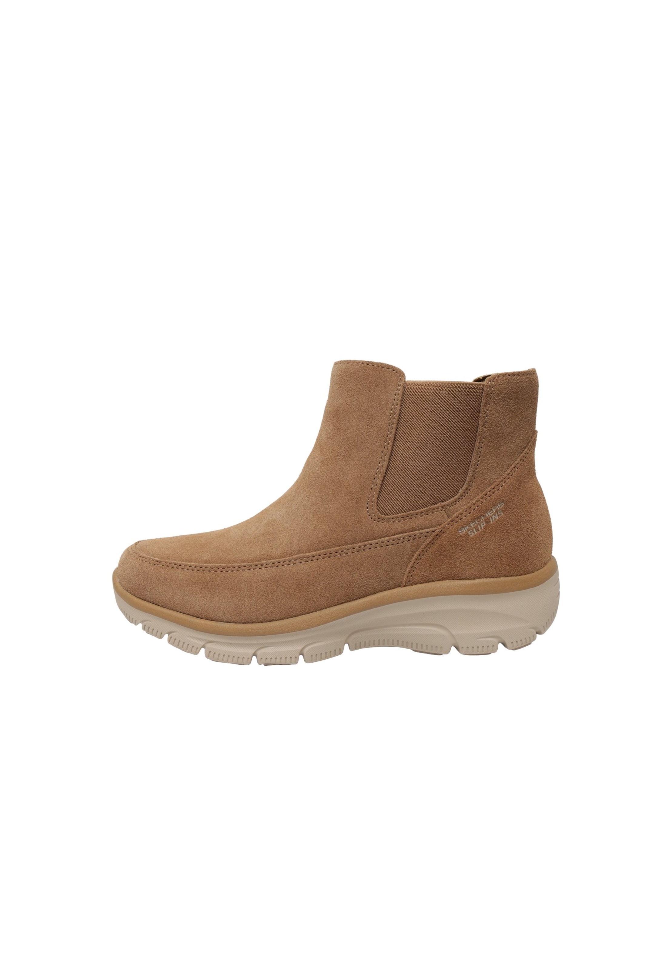 SKECHERS Ankle Boots 'Easy Going' in Brown: front