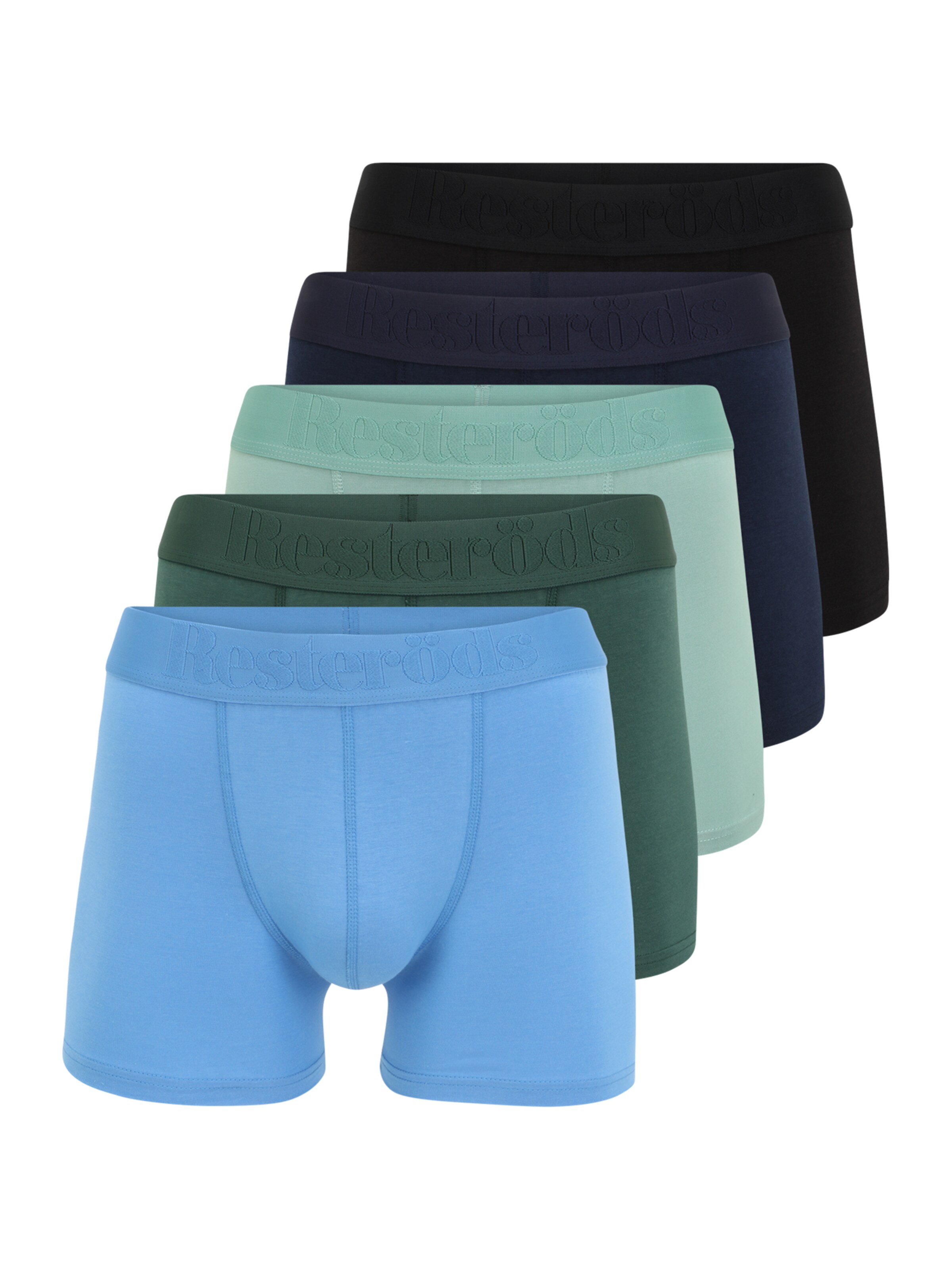 Männer Wäsche Resteröds Boxershorts in Navy, Hellblau, Pastellgrün, Dunkelgrün - YK71249 Männer Wäsche Resteröds Boxershorts in Navy, Hellblau, Pastellgrün, Dunkelgrün - YK71249