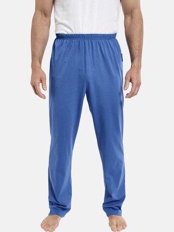 Jan Vanderstorm Pajama Pants ' Anssi ' in Blue: front