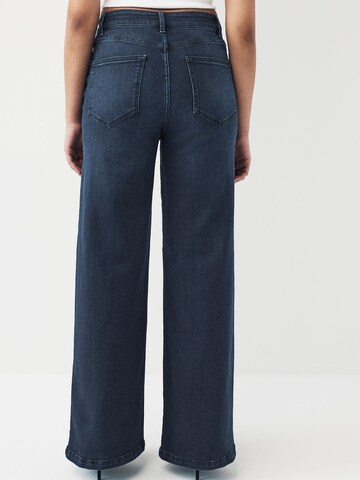 Next Wide leg Jeans 'Hourglass' in Blue