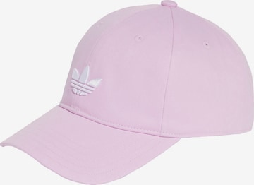 ADIDAS ORIGINALS Cap 'Adicolor Classic Trefoil' in Pink: front