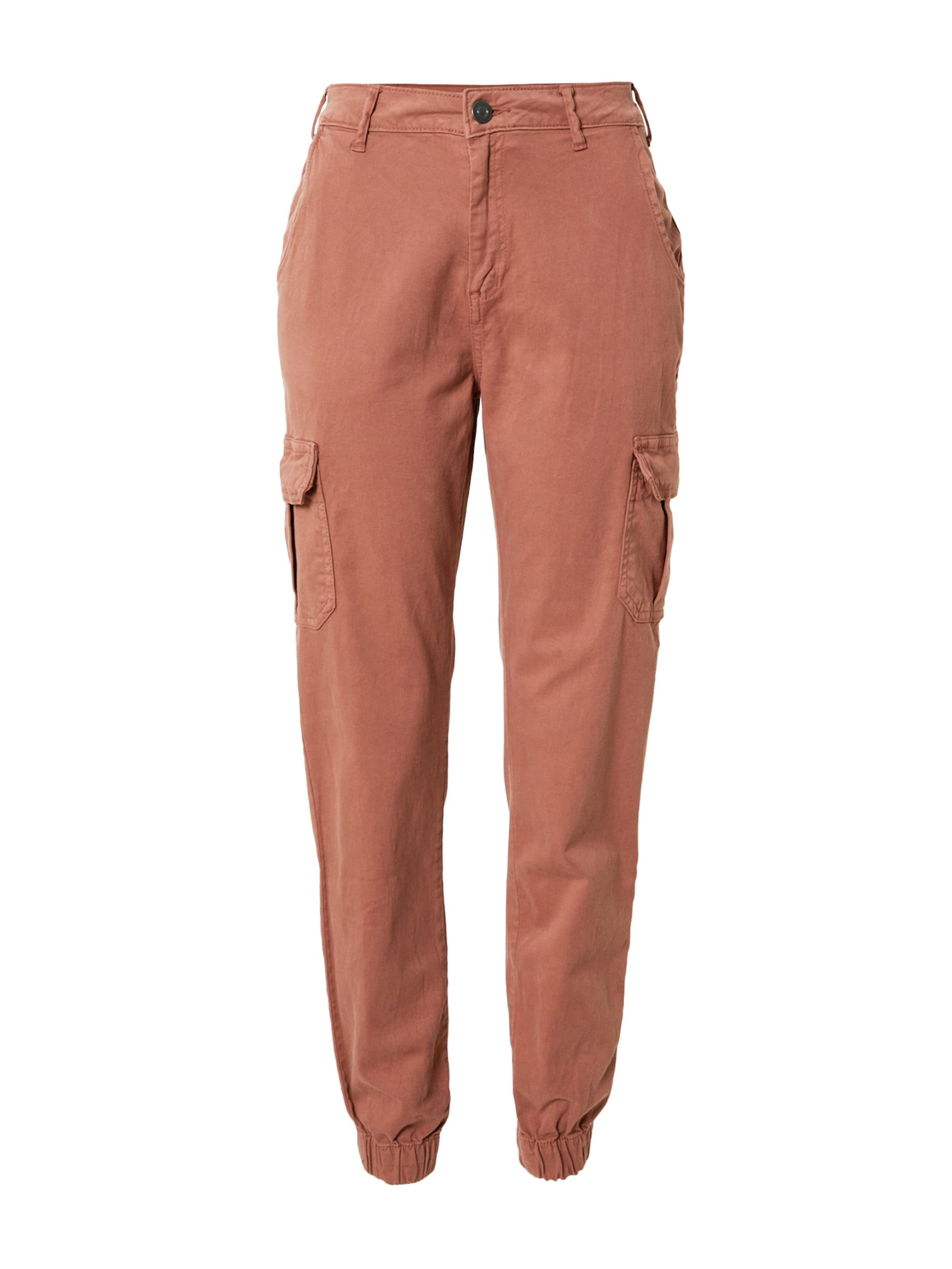 Urban Classics Alt kitsenev Klapptaskutega püksid, värv pruun: eest vaates