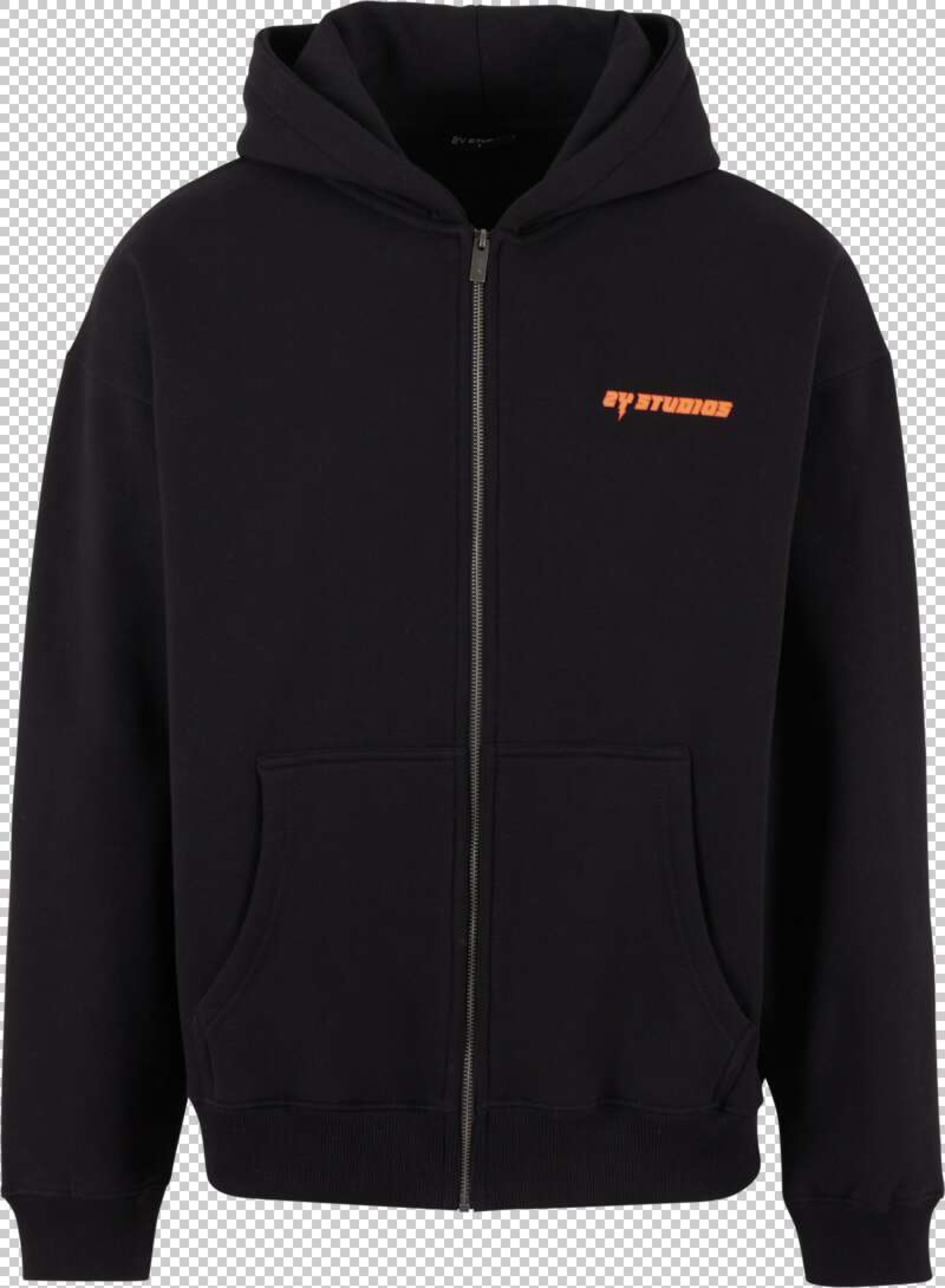 2Y Studios Sweatjacke 'Last For Life' in Schwarz: Vorderseite