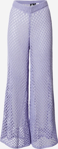 The Ragged Priest Wide leg Pants 'LIVEWIRE' in Purple: front