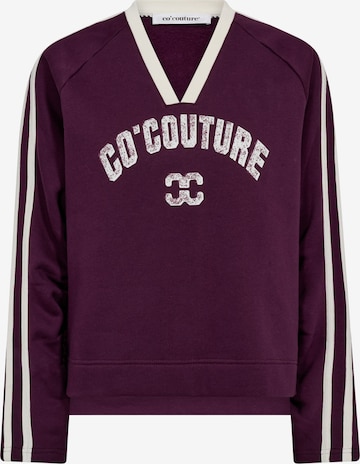 co'couture Collegepaita 'Batu' värissä lila: etupuoli