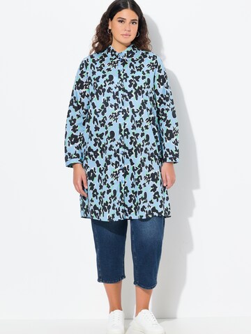 Ulla Popken Blouse in Blauw: voorkant