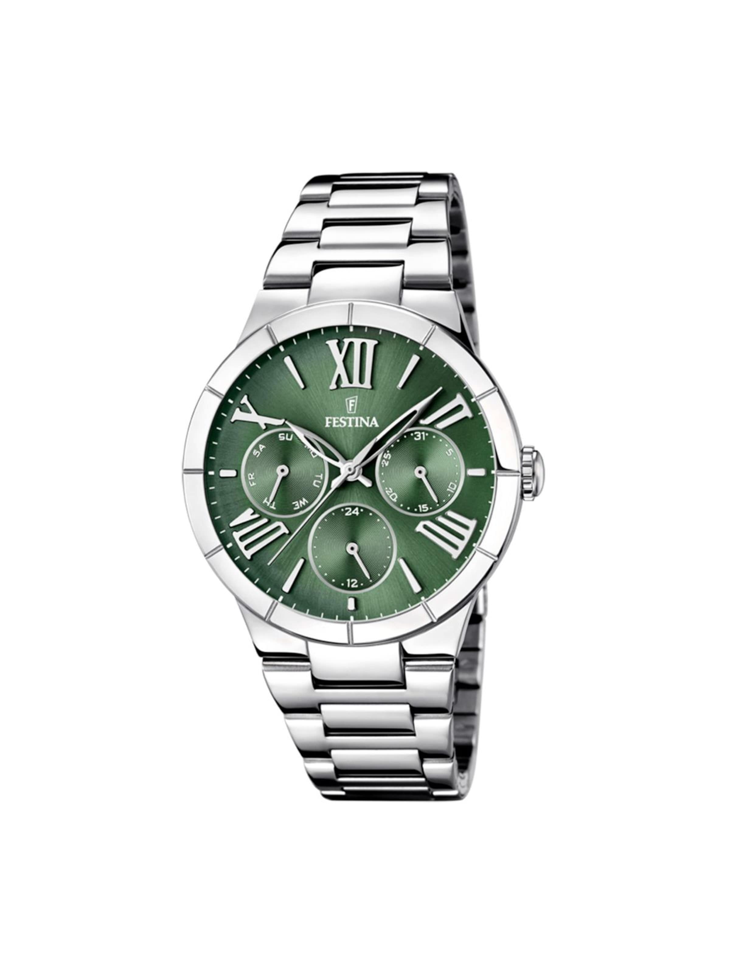 Montre à affichage analogique FESTINA en vert : devant