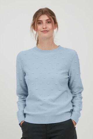 Oxmo Trui 'Dotta' in Blauw: voorkant