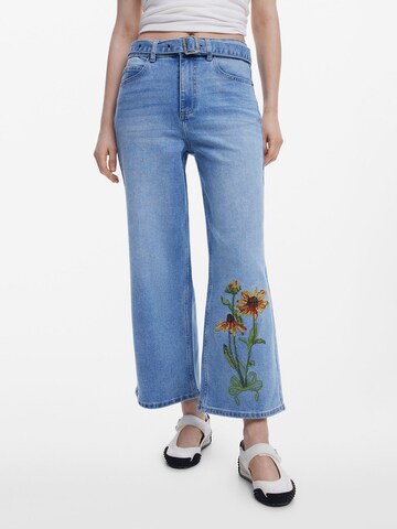 Wide leg Jeans di Desigual in blu: frontale