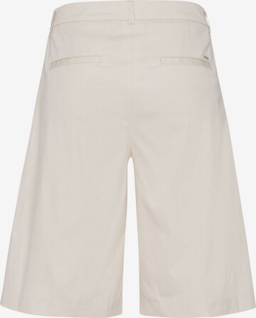 BRAX Wide leg Pleat-Front Pants 'Mia' in White