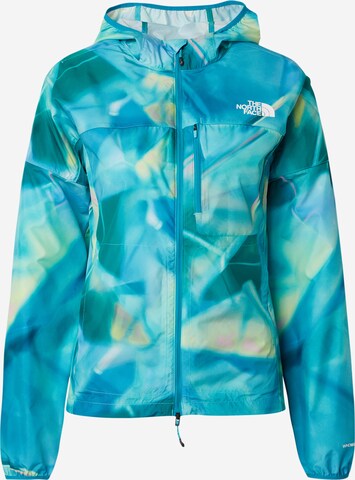 THE NORTH FACE Sportjas 'Higher Run Wind' in Blauw: voorkant