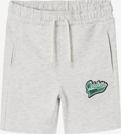 NAME IT Pants 'Dalovan' in mottled grey / Green / Black, Item view