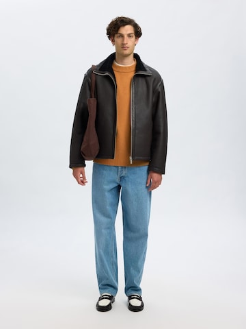 SELECTED - Jersey en marrón