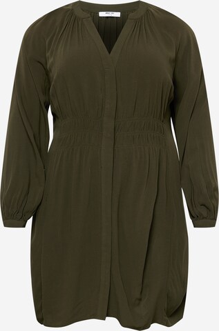 ABOUT YOU Curvy Shirt dress in Green: front