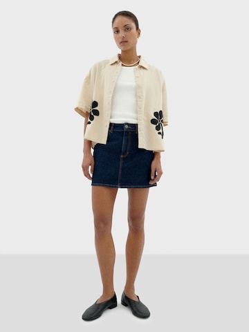 Thinking MU Blouse 'ANNA' in Beige