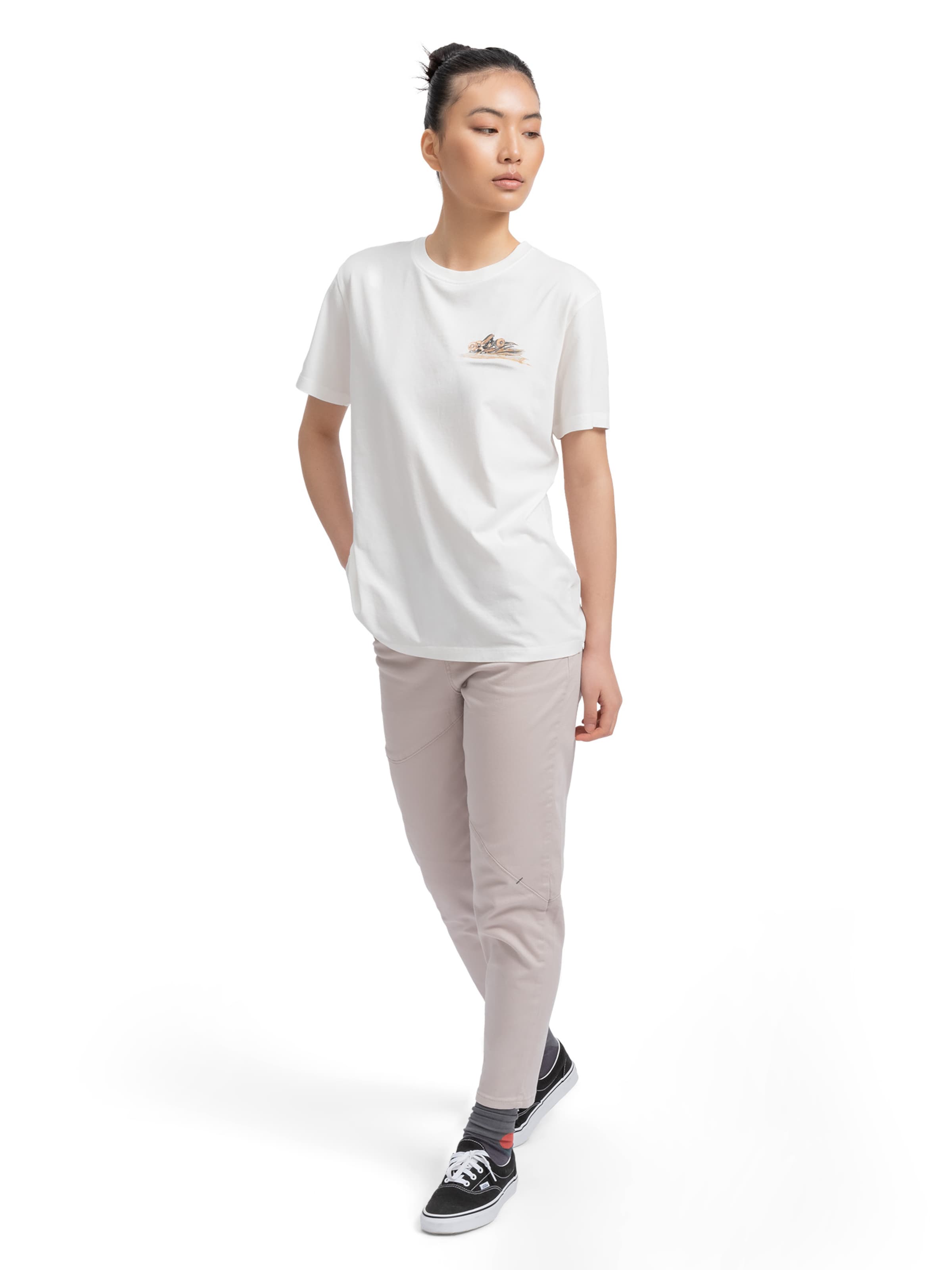 T-Shirt 'Escape Flip' Kaft en blanc