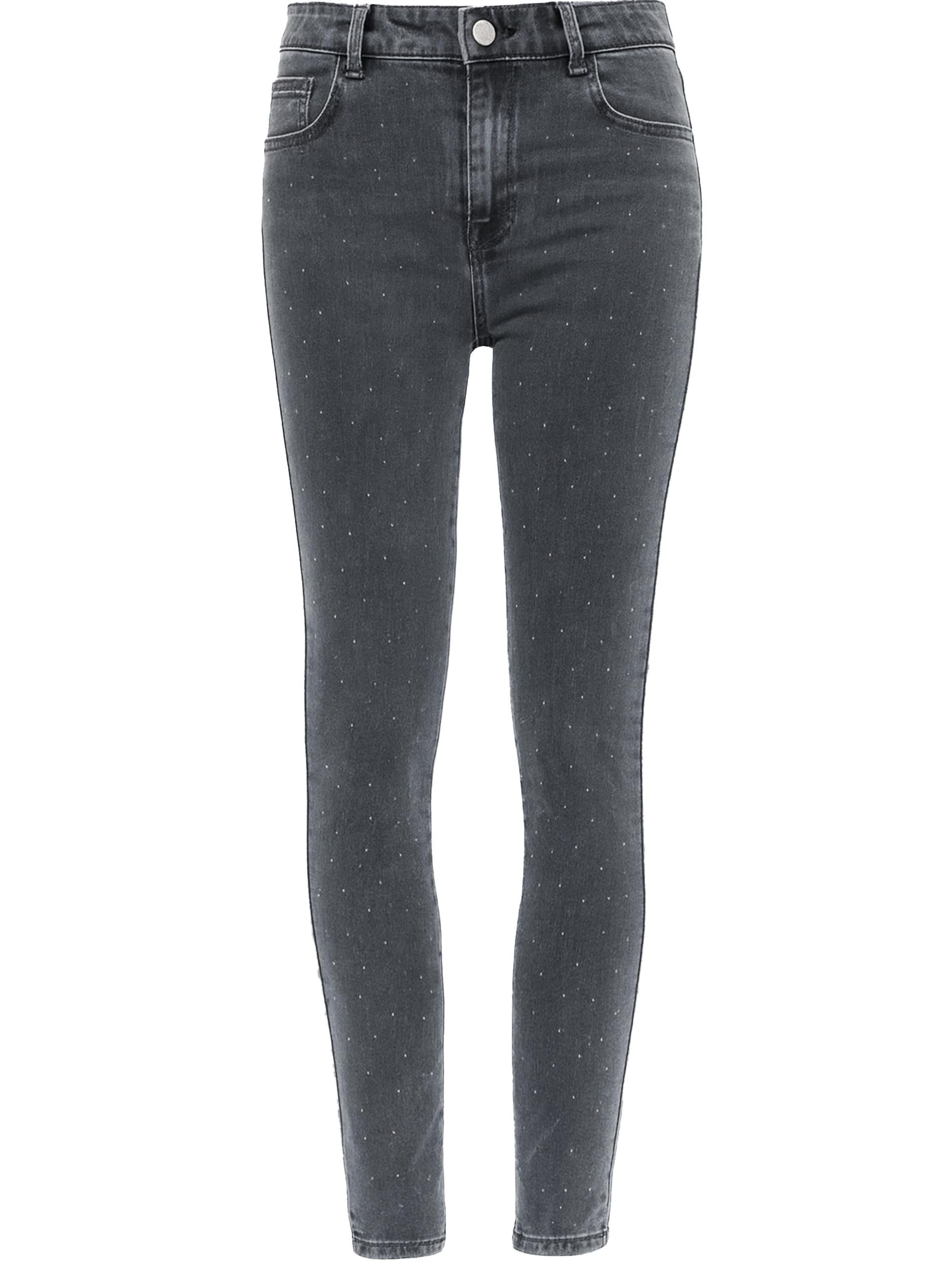 SASSYCLASSY Skinny Jeans in Grey: front