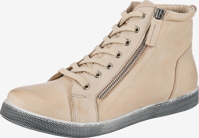 ANDREA CONTI Schnürstiefelette in creme, Produktansicht
