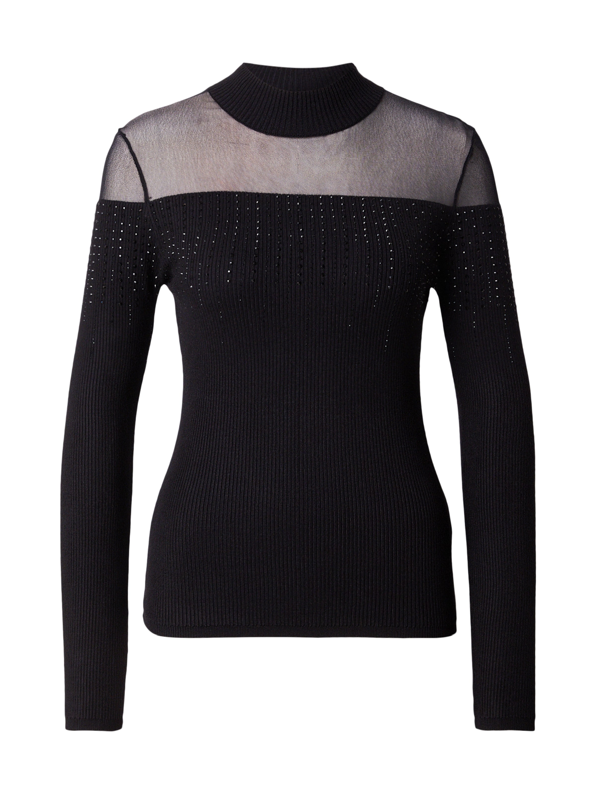 GUESS Πουλόβερ 'JEENA' σε μαύρο: μπροστά