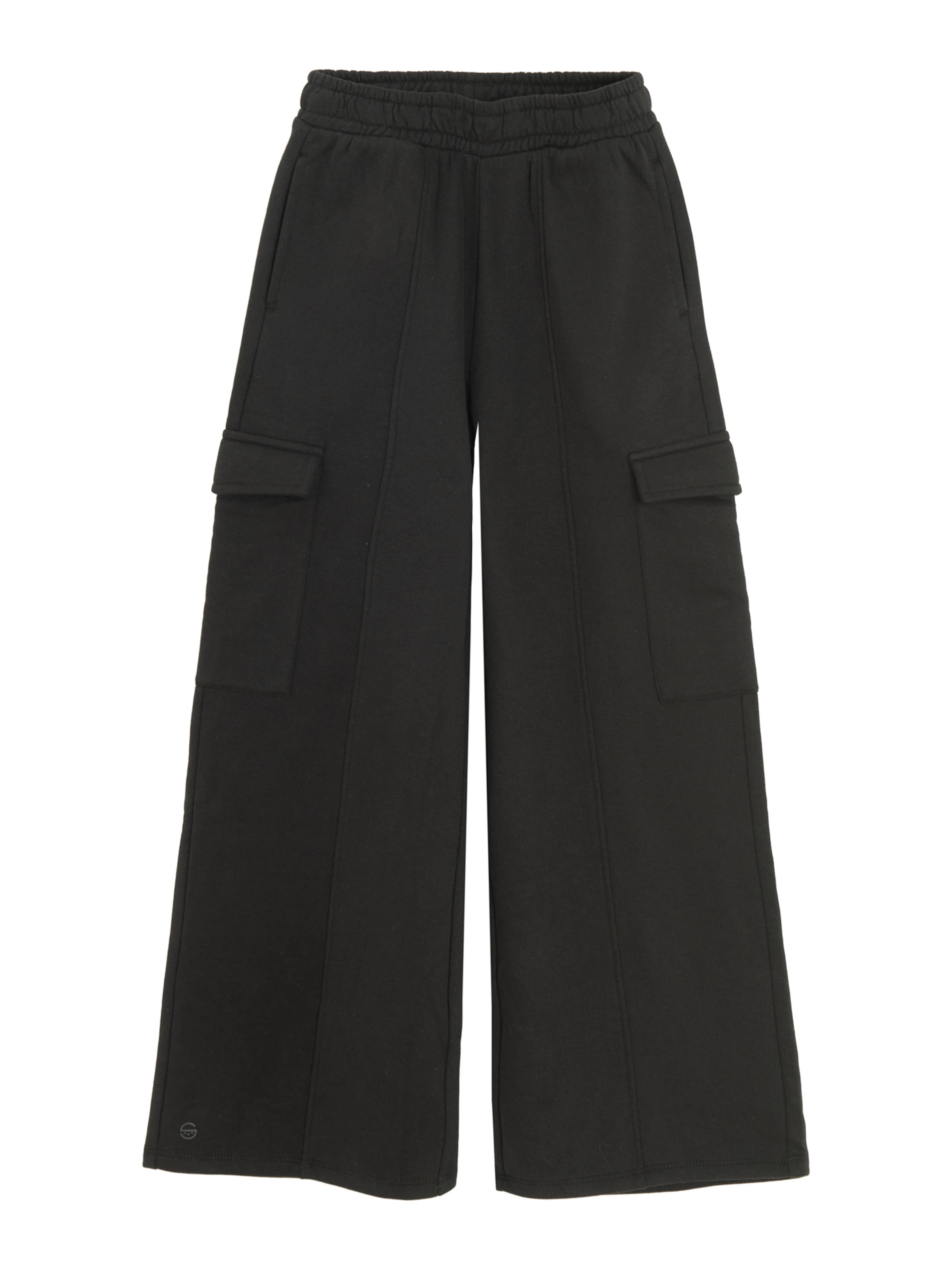 Cool Club Wide leg Byxa i svart: framsida