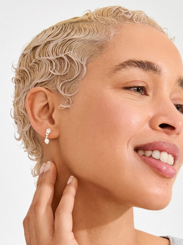 PilgrimNaušnice 'Eliyah' - srebro boja: prednji dio