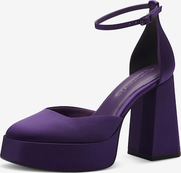 TAMARIS Slingback Pumps in Purple: front