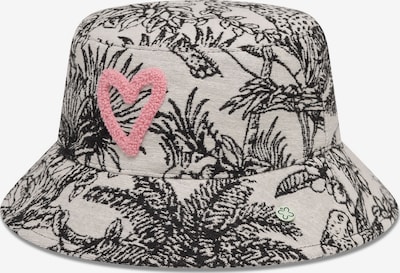 CODELLO Fischerhut Bucket Hat Liebevolle Herz-Stickerei in schwarz, Produktansicht