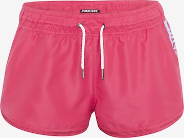 CHIEMSEE Board Shorts in Pink: front