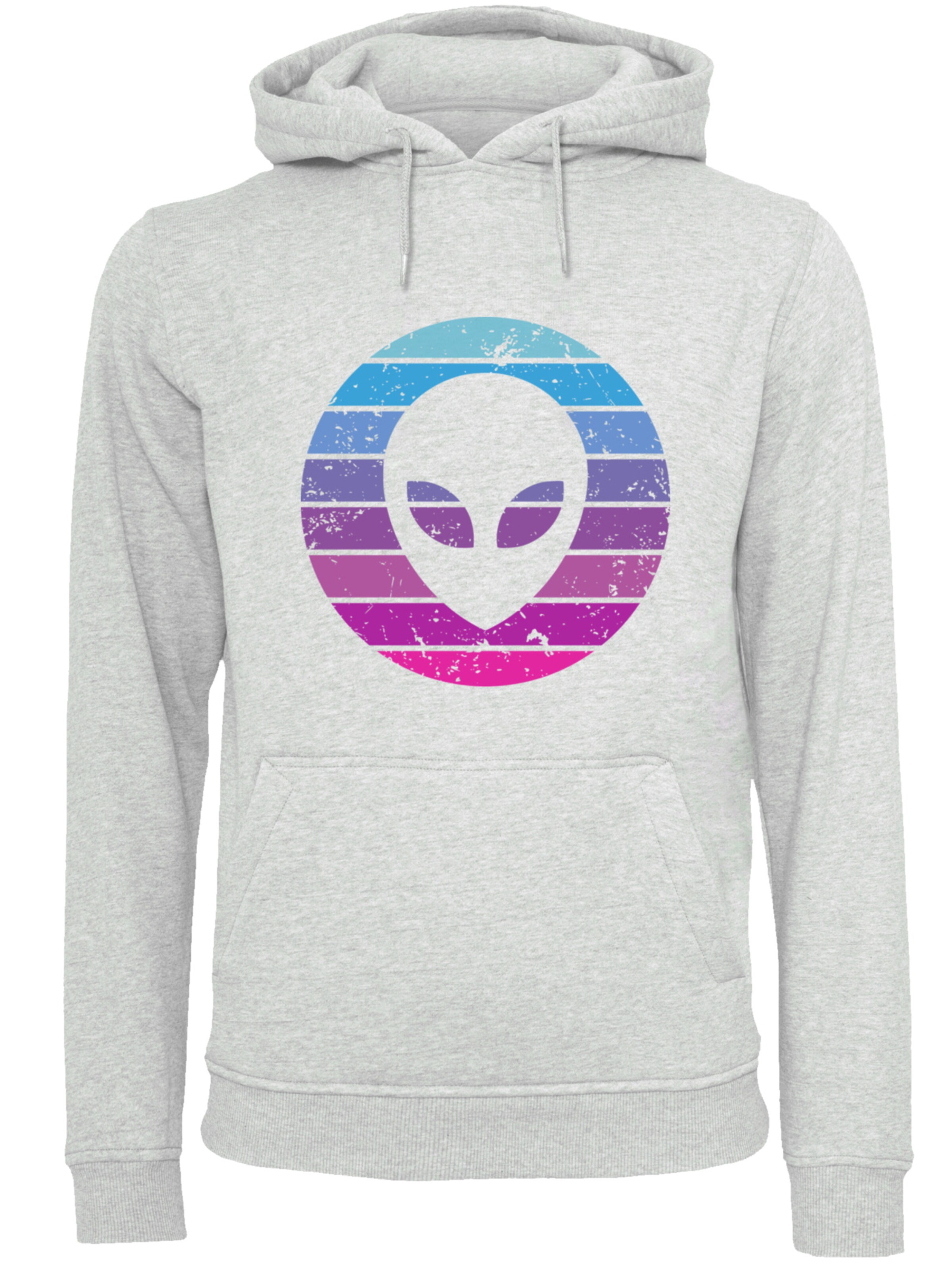 Sweat-shirt 'Alien Kopf' F4NT4STIC en gris : devant