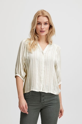 PULZ Jeans Blouse 'Laila' in Beige: front