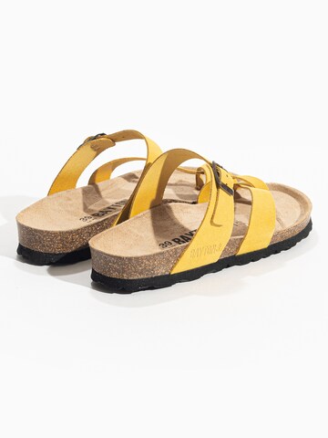 Bayton T-bar sandals 'Triade' in Yellow