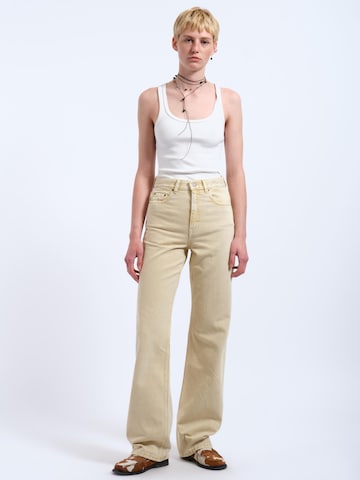 Dr. Denim Regular Jeans 'Echo High Straight' in Geel
