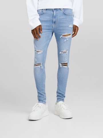 Skinny Jeans di Bershka in blu: frontale