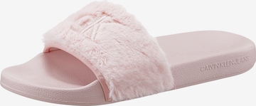 Calvin Klein Jeans Mules in Pink: front
