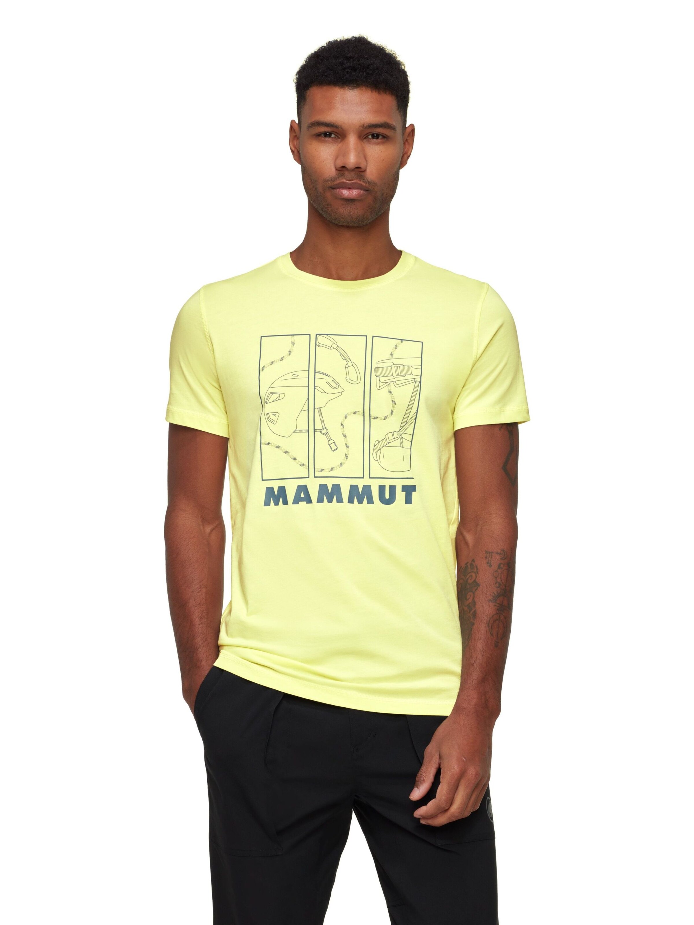 MAMMUT Performance Shirt in Yellow: front