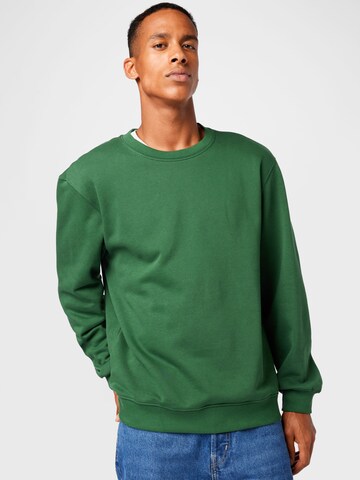 WEEKDAY Sweatshirt i grøn: forside