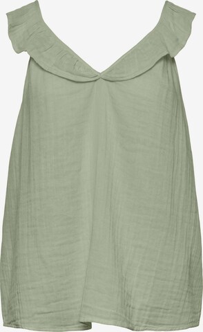 Top 'Lelou' di PIECES in verde: frontale