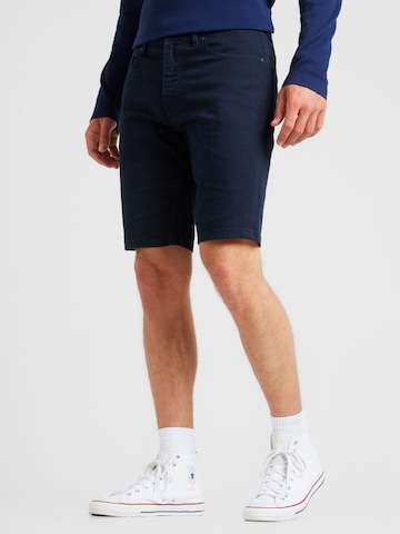 BOSS Orange Slimfit Shorts 'Delaware' in Blau: predná strana