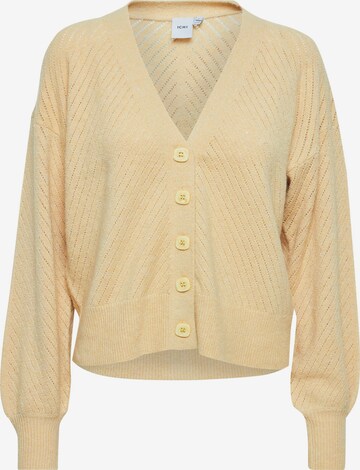 ICHI Knit Cardigan in Yellow: front