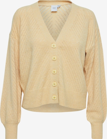 ICHI Knit Cardigan in Yellow: front