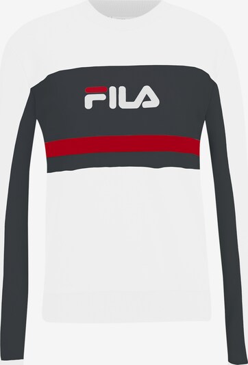 FILA Sportsweatshirt 'LISHUI' i koksgrå / mørkerød / hvit, Produktvisning