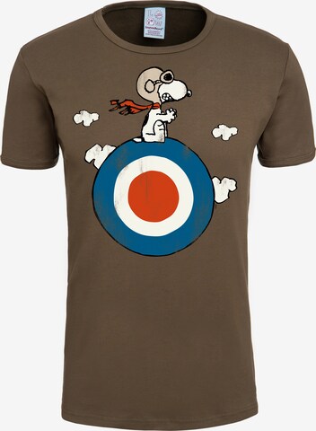 LOGOSHIRT Shirt in Brown: front